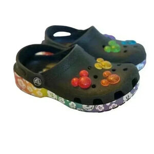 CROCS Size J1 Classic Disney Mickey Mouse Rainbow Celebration